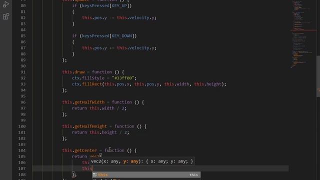 The Pong game in Javascript 10 - Ball and Paddle collision смотреть онлайн