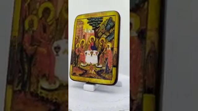 Икона Господа Троица Ветхозаветная Гостеприимство Авраама смотреть онлайн