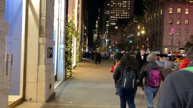 ???New York Christmas Walk  - Fifth Avenue To Rockefeller Center Christmas Tree - 【4K 60fps】