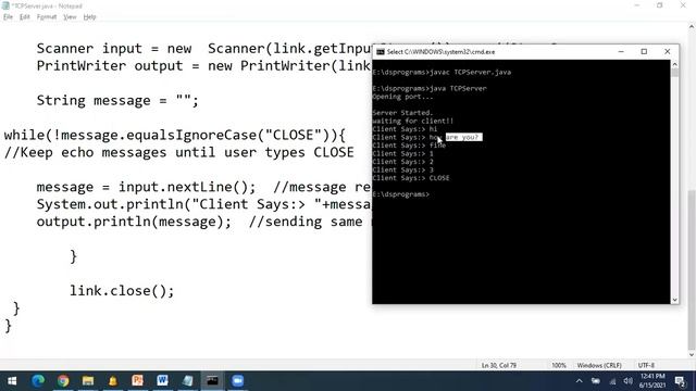 TCP based Multi Messages Echo Server and Client смотреть онлайн