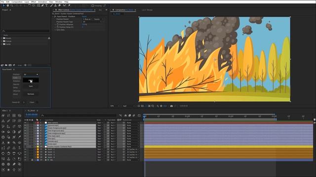 Create Faux 3D Parallax using Faux Parent for After Effects смотреть онлайн