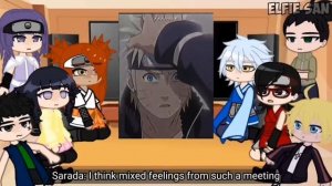Boruto and his friends reacting to Naruto and Sasuke | Compilation