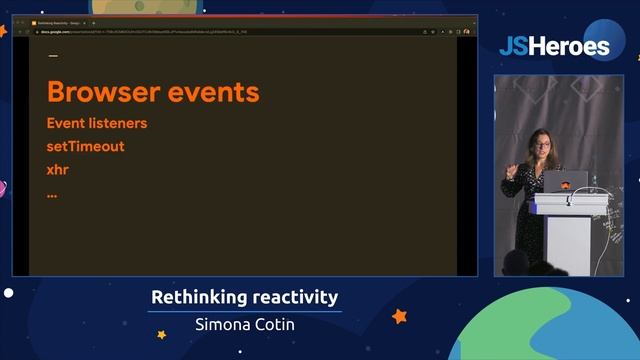 Rethinking reactivity - Simona Cotin | JSHeroes 2023 смотреть онлайн