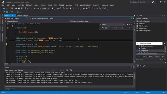 Set Mouse Position - C# смотреть онлайн