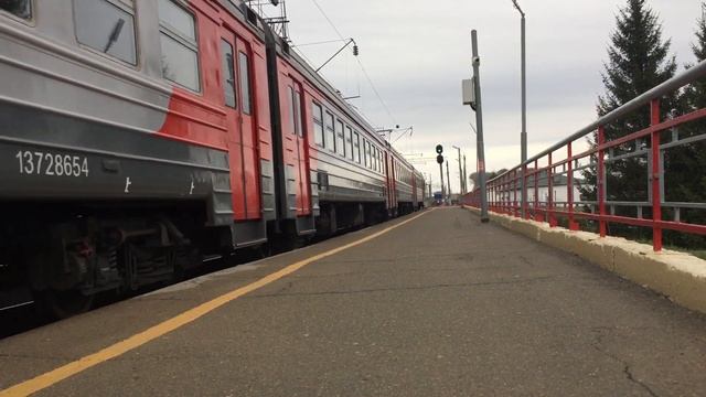 Электропоезд ЭД9М-0036 сообщением Ижевск-Янаул. смотреть онлайн