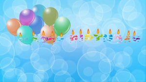 Футаж с днем рождения. Детский.