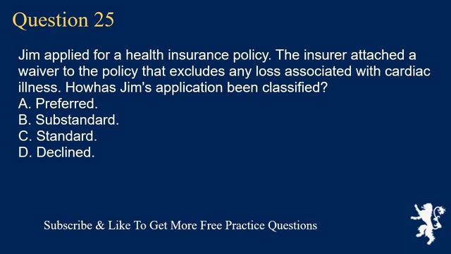 Health Insurance Exam Free Practice Questions Part 1 смотреть онлайн