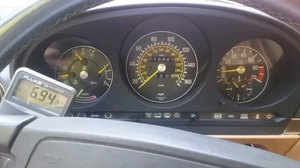 560sl Lambda test, volts dropping