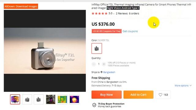 InfiRay Infrared Camera for Smart Phones Thermal Infrared Imager Night Vision Android Type C New смотреть онлайн