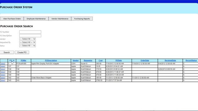 Purchase Order Management System смотреть онлайн