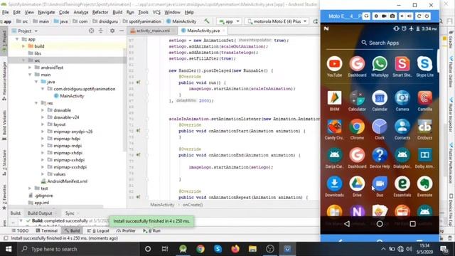 Spotify Logo Animation In Android Using Android Studio | Animation Using Java Code Only смотреть онлайн