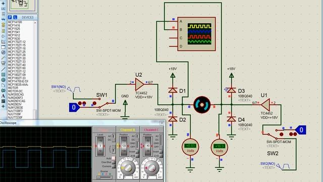 TC4452 H bridge Pont en H 2.6 Ampères 18 Volts смотреть онлайн