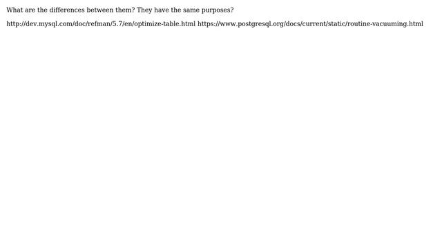 Postgres (auto) vacuum vs MySQL REPAIR TABLE смотреть онлайн