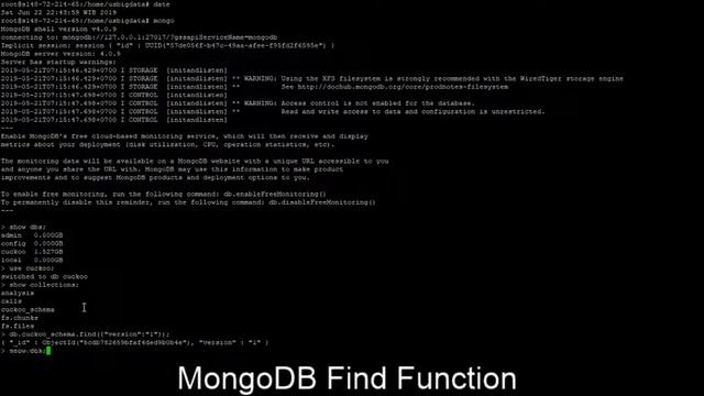 NoSQL / MongoDB Find Function - Cuckoo Database смотреть онлайн