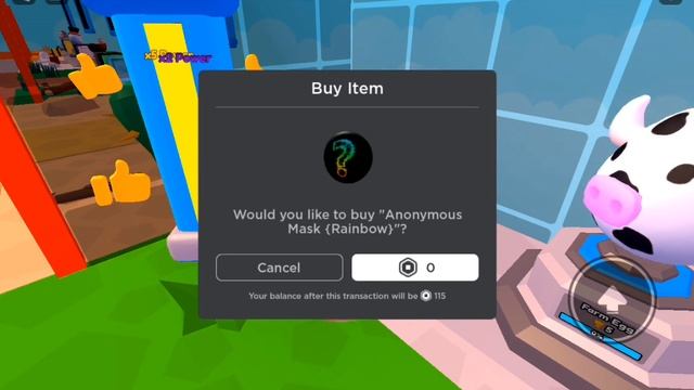 Sniping Rainbow anonymous mask(Roblox free ugc) смотреть онлайн