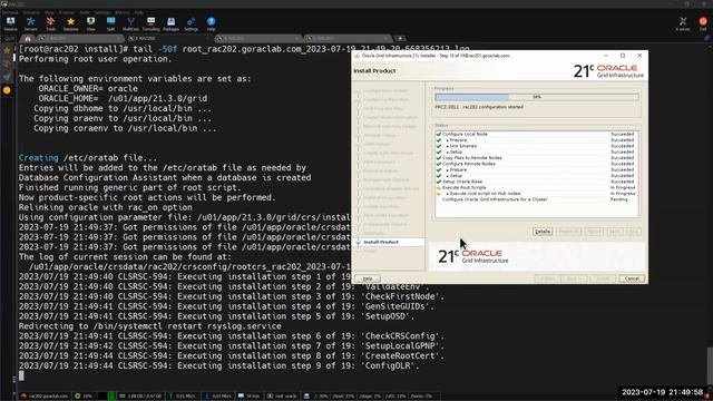Oracle Clusterware 21c Installation on Vmware Esxi8 смотреть онлайн