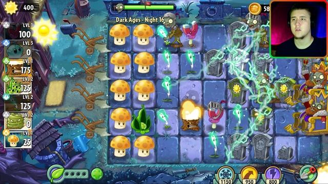 КОШМАР ТЁМНЫХ ВРЕМЁН ⇶ Plants vs Zombies 2 №20 смотреть онлайн
