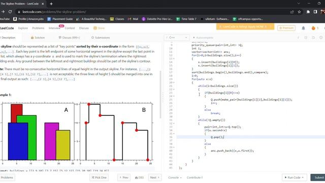 218. The Skyline Problem | Hard | Vaibhav | IIT смотреть онлайн