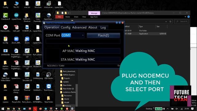How to Flash NodeMCU 8266 without Arduino IDE with .bin file смотреть онлайн