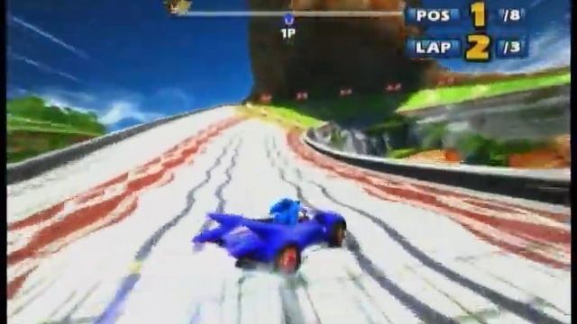 Sonic & Sega All-Stars Racing (demo) 360 - Lost Palace (Sonic) смотреть онлайн