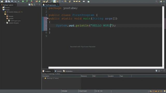 SIMPLE HELLO WORLD JAVA PROGRAM.... смотреть онлайн