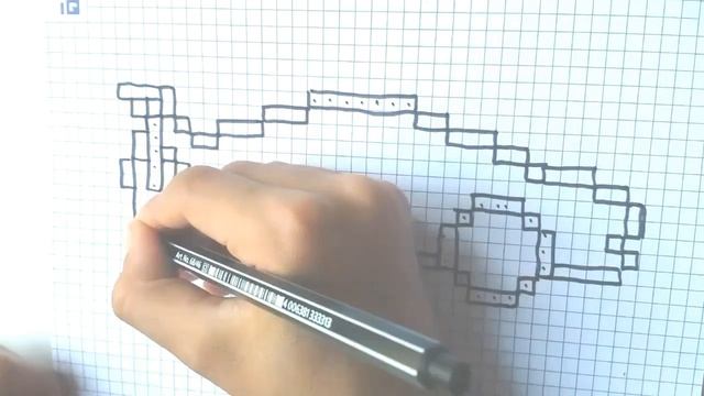 Рисуем по клеточкам гоночную машину. Drawing On The Cells Of A Racing Car. PIXEL ART