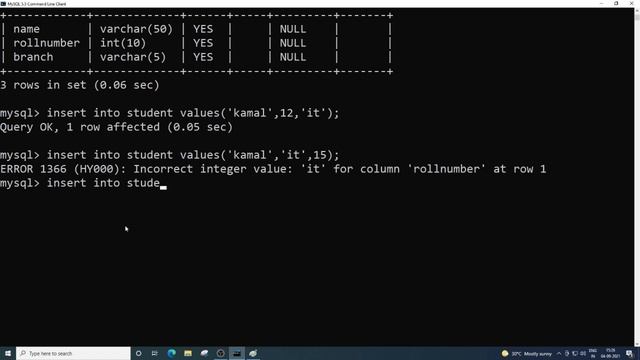 Create Table, Insert and Select in SQL | MySQL beginners commands (Hindi) #3 смотреть онлайн
