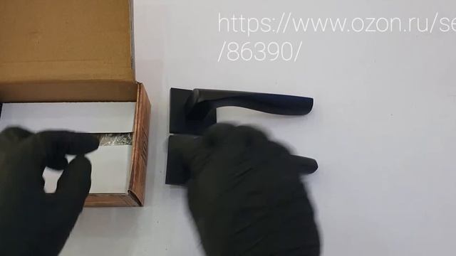 Palidore A524GRA Ручка дверная межкомнатная на квадратной накладке смотреть онлайн