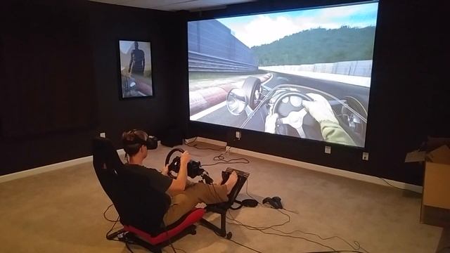 HTC Vive and Project Cars game. Note there may be a few bad words said during the race. смотреть онлайн