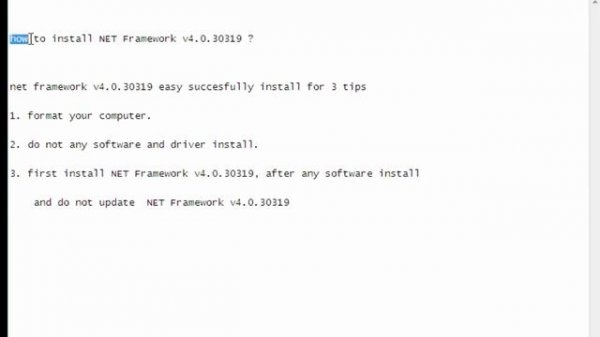 How to install Net Framework 4 on windows 7 ।| fix net framework v4.0.30319 error problem solve