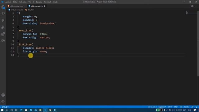 Como crear un indicador animado de menú con HTML y CSS | Efecto hover | #2 смотреть онлайн