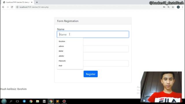 32-dars. PHP da validation qo`yish (Regex) смотреть онлайн