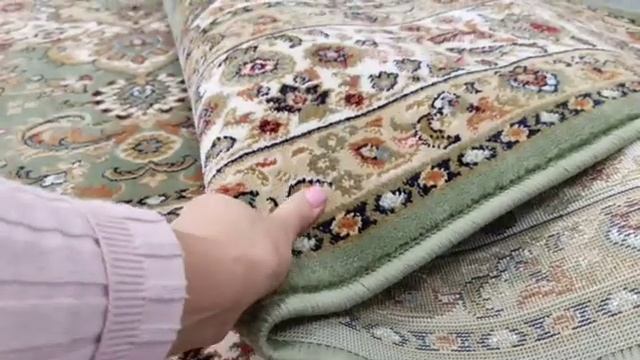 Классический ковер, восточная классика, зелёный ковёр смотреть онлайн