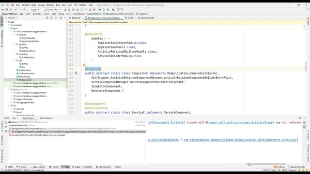 Hilt Component Hierarchy смотреть онлайн