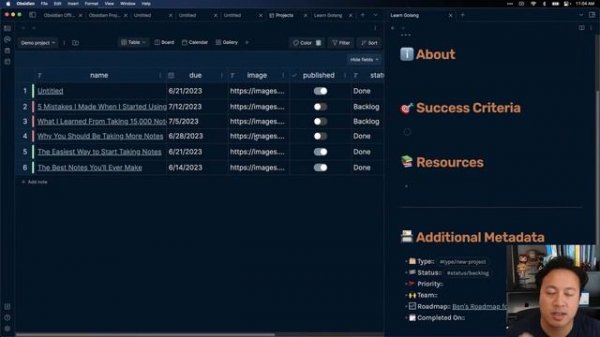 Obsidian Office Hours: First Look at Obsidian Projects