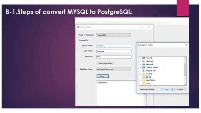 Steps of convert MYSQL to PostgreSQL смотреть онлайн