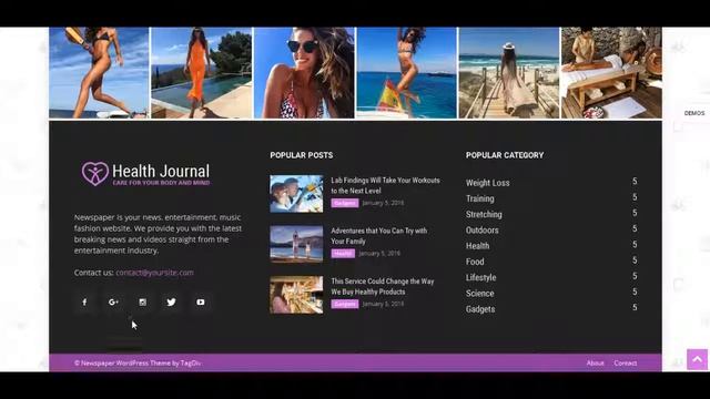 Medical Journal - Newspaper - WordPress, Business, blog, ecommerce and multipurpose theme -FastenWP смотреть онлайн