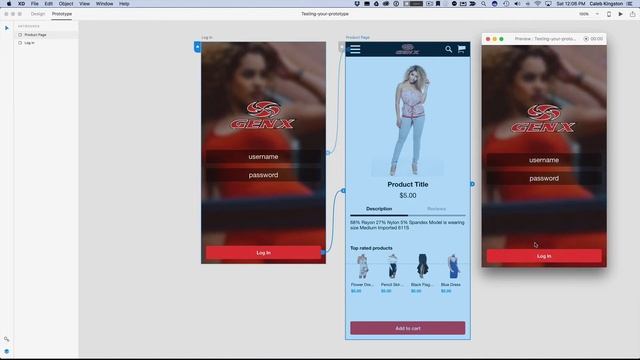 Adobe XD Tutorial 25 Testing Your Prototype смотреть онлайн