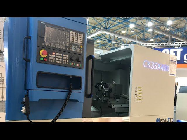 METALTEC CK35/400 токарный станок чпу видеообзор с выставки МЕТАЛЛООБРАБОТКА 2023 смотреть онлайн