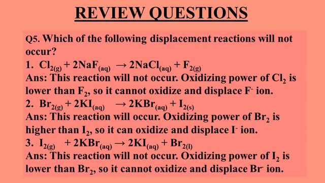 Class IX Chemistry (Session 3 Chapter 8 Chemical Reactivity Page 157 - 158) смотреть онлайн