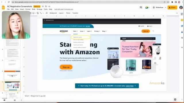Регистрация аккаунта продавца. смотреть онлайн