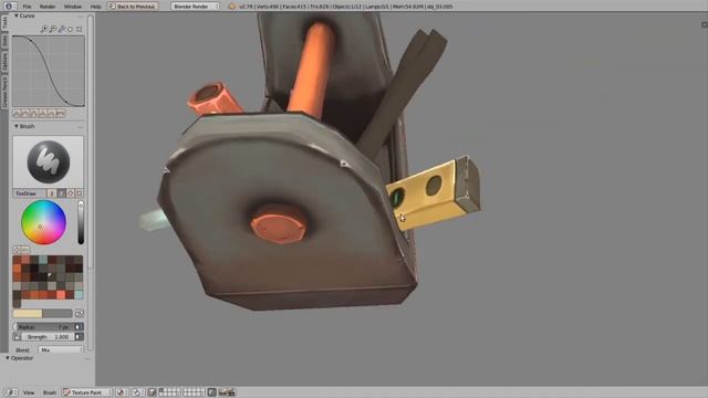 Рисование текстуры предметов локаций для игры Mechanic 8230 — Blender, Krita/Hand-painted смотреть онлайн
