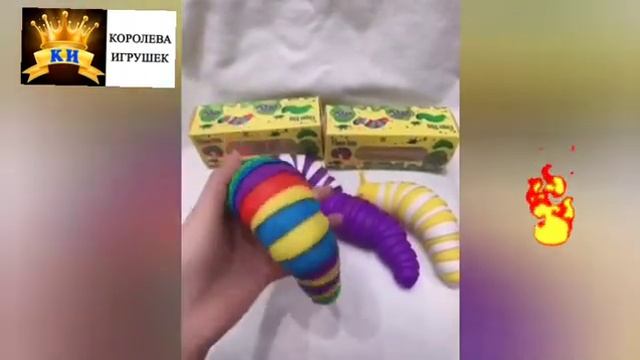 Игрушка антистресс головоломка Слизень Finger Slug разноцветный смотреть онлайн