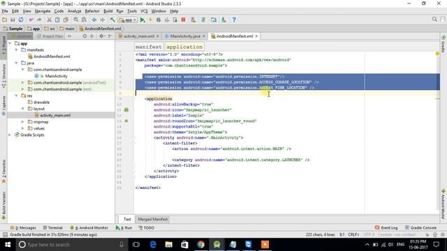 Get Current Location example in Android смотреть онлайн