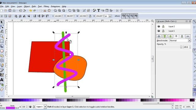 Inkscape - Activity 04 - Orders and Layers смотреть онлайн