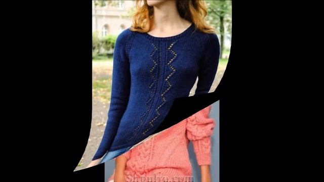 Связать Ажурный Пуловер Спицами - модели - 2019 / Tie Openwork Pullover Knit смотреть онлайн