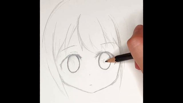 Easy sketch on how to draw anime girl face |step by step| смотреть онлайн