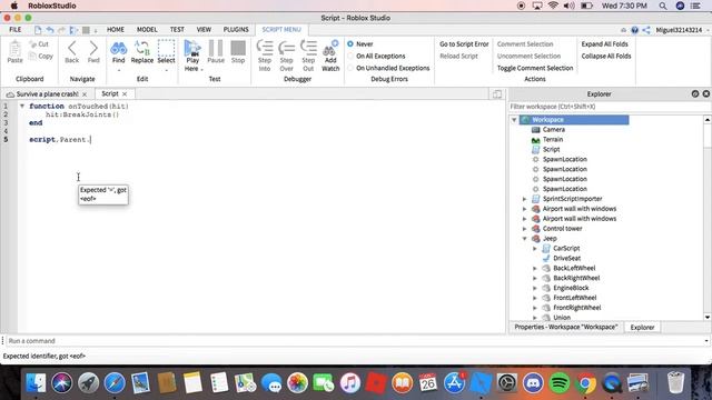 How to make break on touch script in Roblox Studio 2019 смотреть онлайн