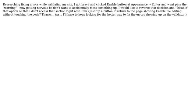 Wordpress: Disable File Editing function смотреть онлайн