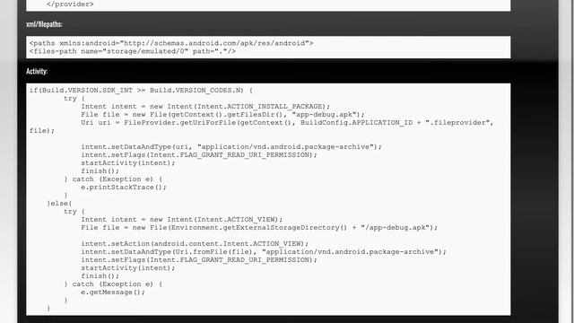 Intent to install APK file - Android Nougat смотреть онлайн
